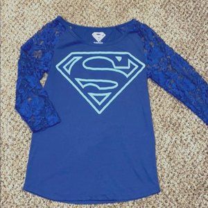 DC Comics Lace Long Sleeve Shirt